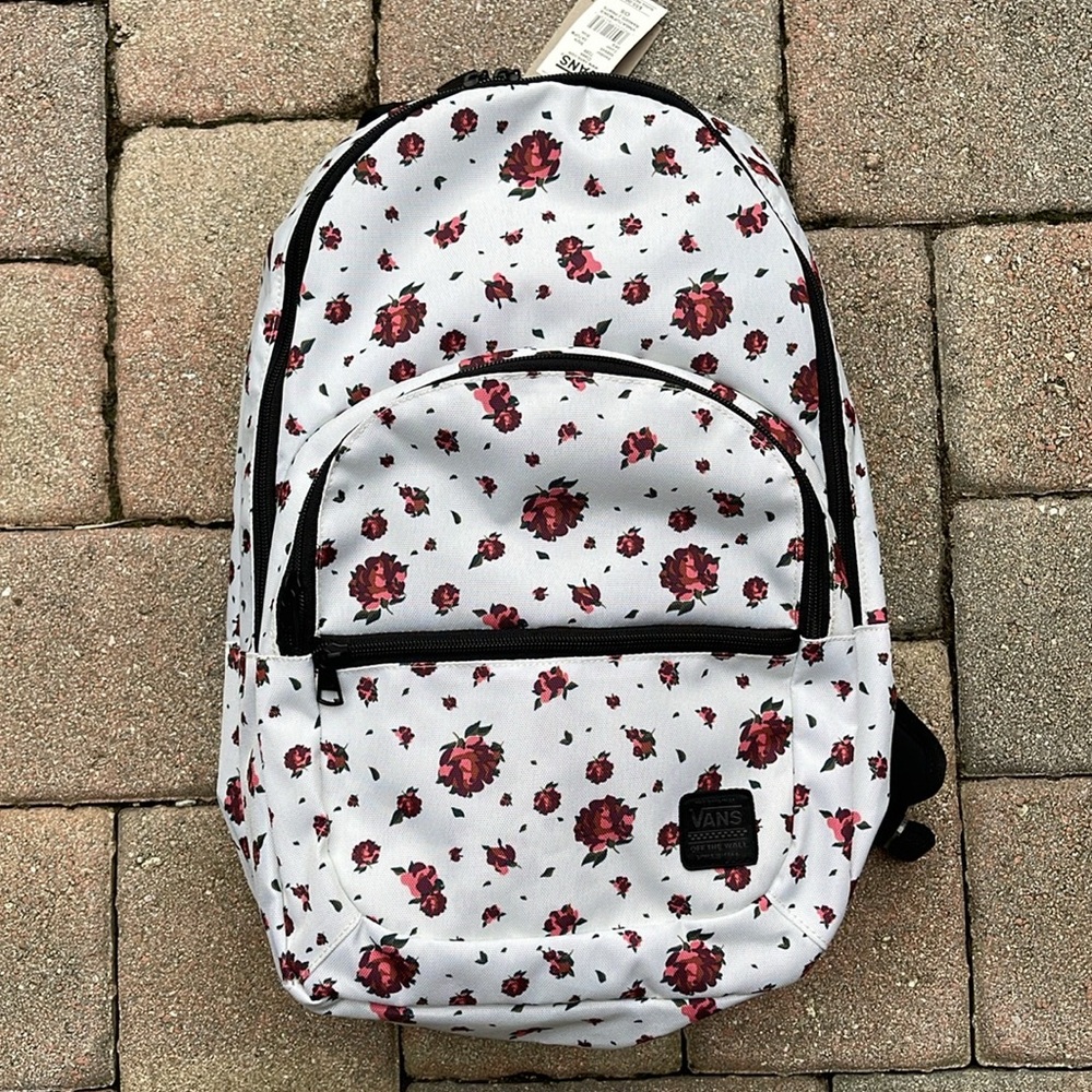 VANS Ranger 2 Prints Roses White Women's Backpack VN0A7UFM3KS
NWT